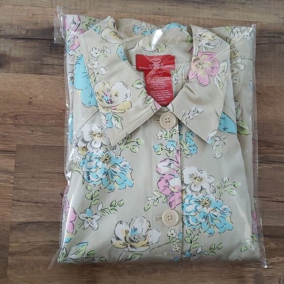 Oscar de la Renta Floral Button Down Jacket Size 12 - Picture 13 of 13